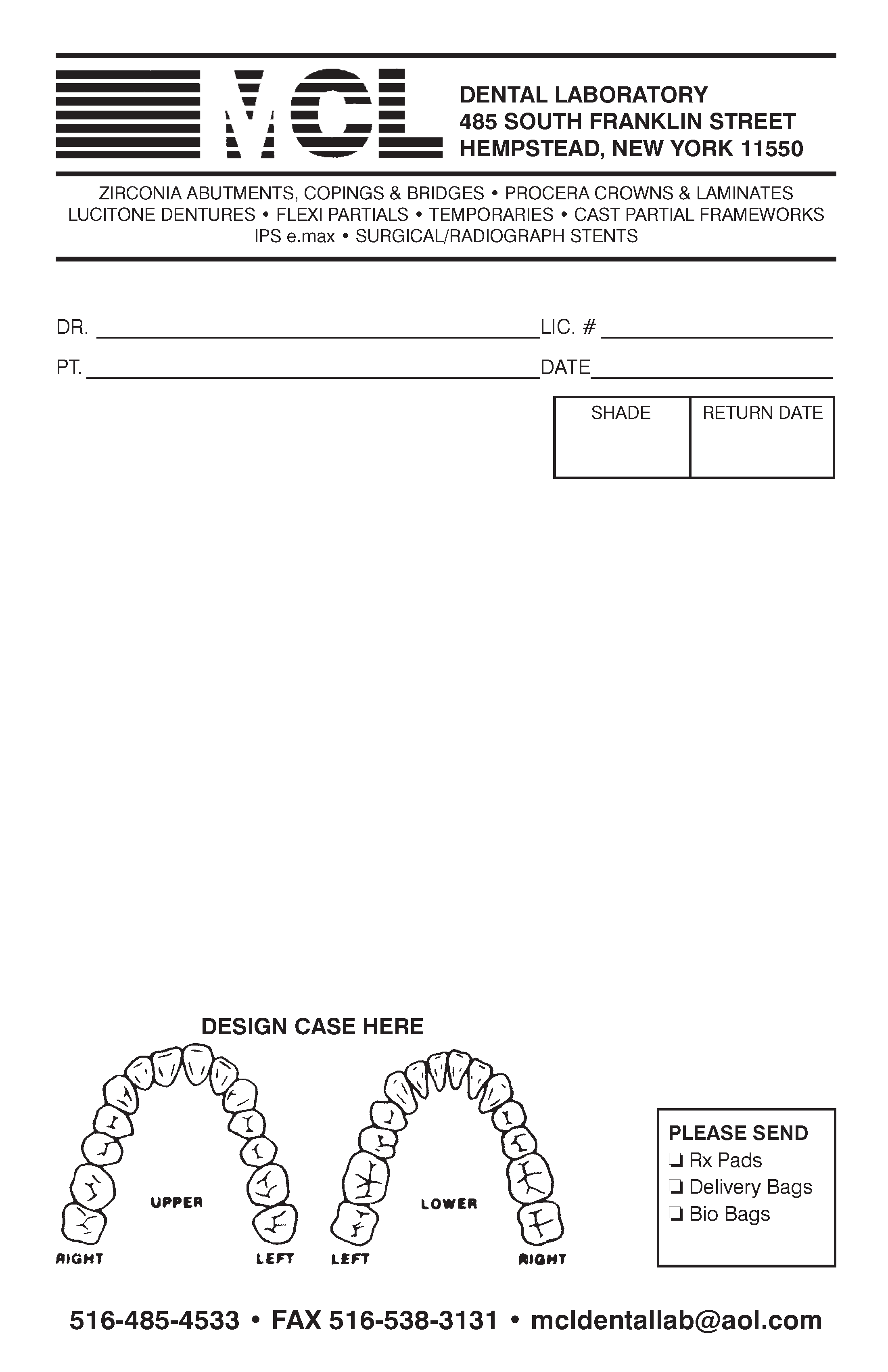 Rx Label Template